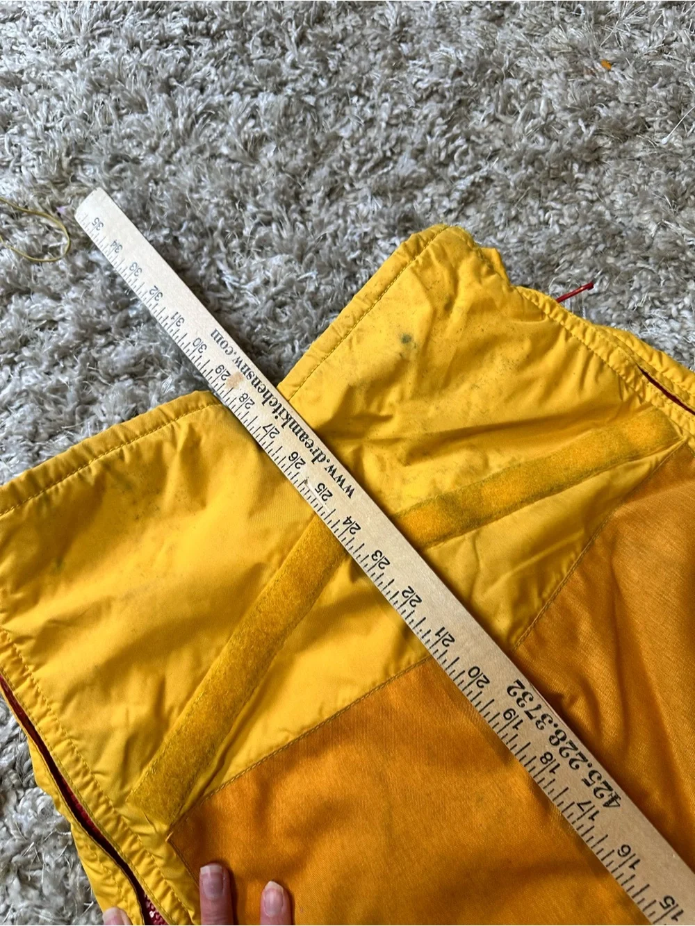 Vintage Mustang Buoyant Marine Wear SH415 Survival Suit Yellow Mens M